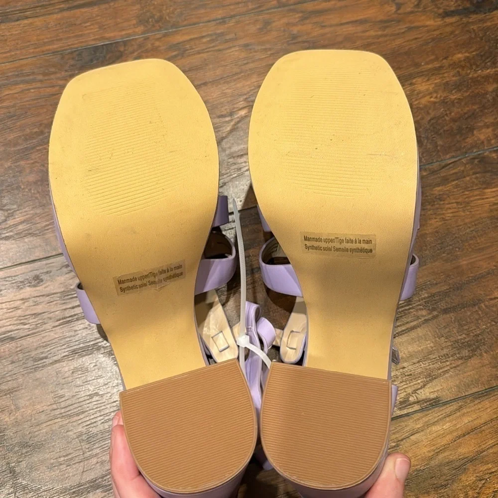 NEW! BP Purple Amaya Fisherman Platform Sandals - Size 10 🏎️